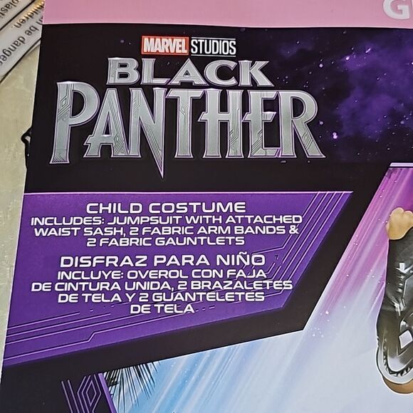 Black Panther Shuri girls costume size med 7/8 - Picture 2 of 5
